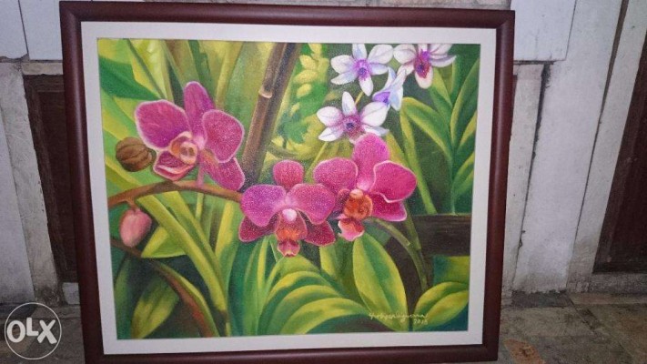 Guerra Flower Painting For Sale