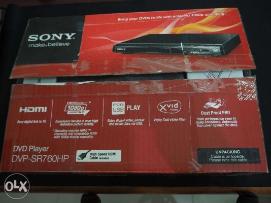 Sony DVD Player DVP-SR760HP