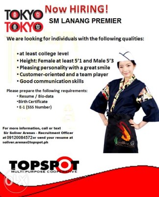 Tokyo-Tokyo SM Lanang Premier, Davao
