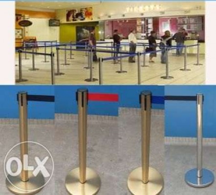 Stanchion Retractable Crowd Barrier Stand Post