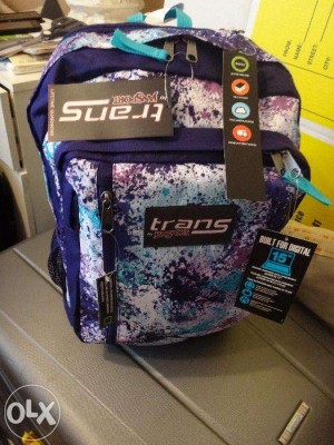 Trans Jansport Backpack Megarhertz II Purple Turquoise (New-USA)