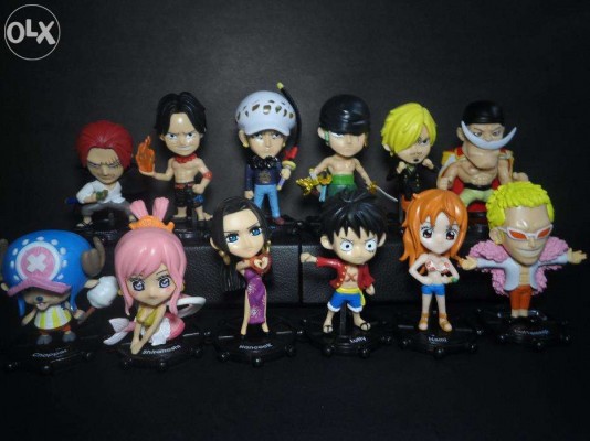 One Piece Chibi Action Figures (FREE SHIPPING) 12 Pieces