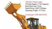 CDM833 Wheel Loader 1.7m³, 10.3tons, Dump Truck ,Backhoe,Tractor head