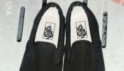 Vans Black Canvas Shoes brand new Original