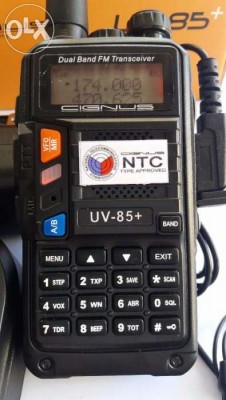 Cignus Two Way Radio UV85+ Dual Band NTC Approved