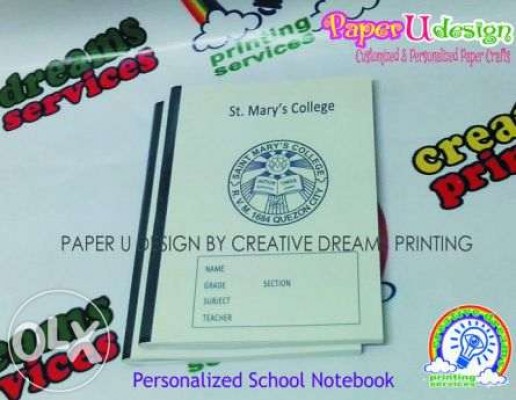Notebook, School Notebook, Personalized Notebook, Writing Notebook