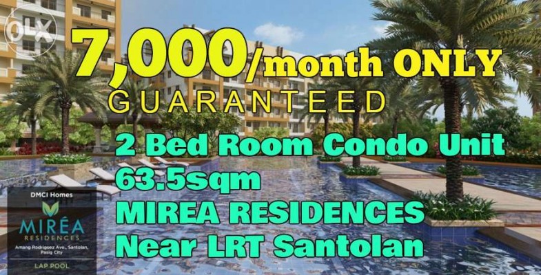 7,000/month Only CHEAPEST 2BR Condo in Mirea Residences in Pasig