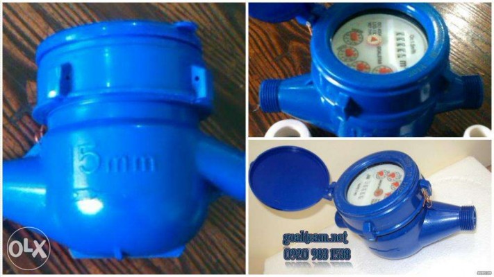 PVC body water meter 1/2" Blue factory calibrated with warranty