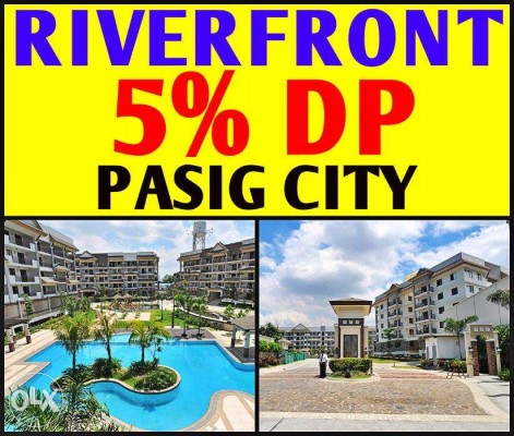 5% DP move in rent to own condo in pasig Riverfront DMCI 3 bedroom