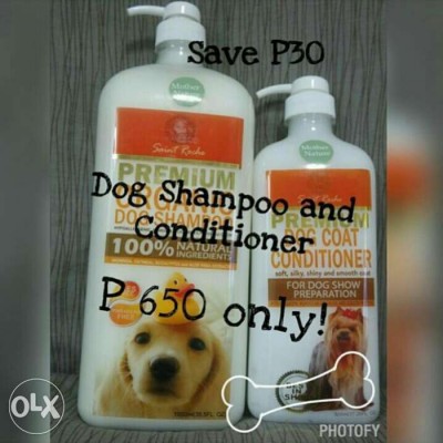 Dog Shampoo, Cologne and Conditioner