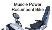 Muscle Power Recumbent Bike for Home Gym Equipment and Body Workouts
